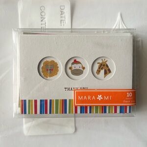 Mara Mi Cute Animal Thank You Cards Set of 10